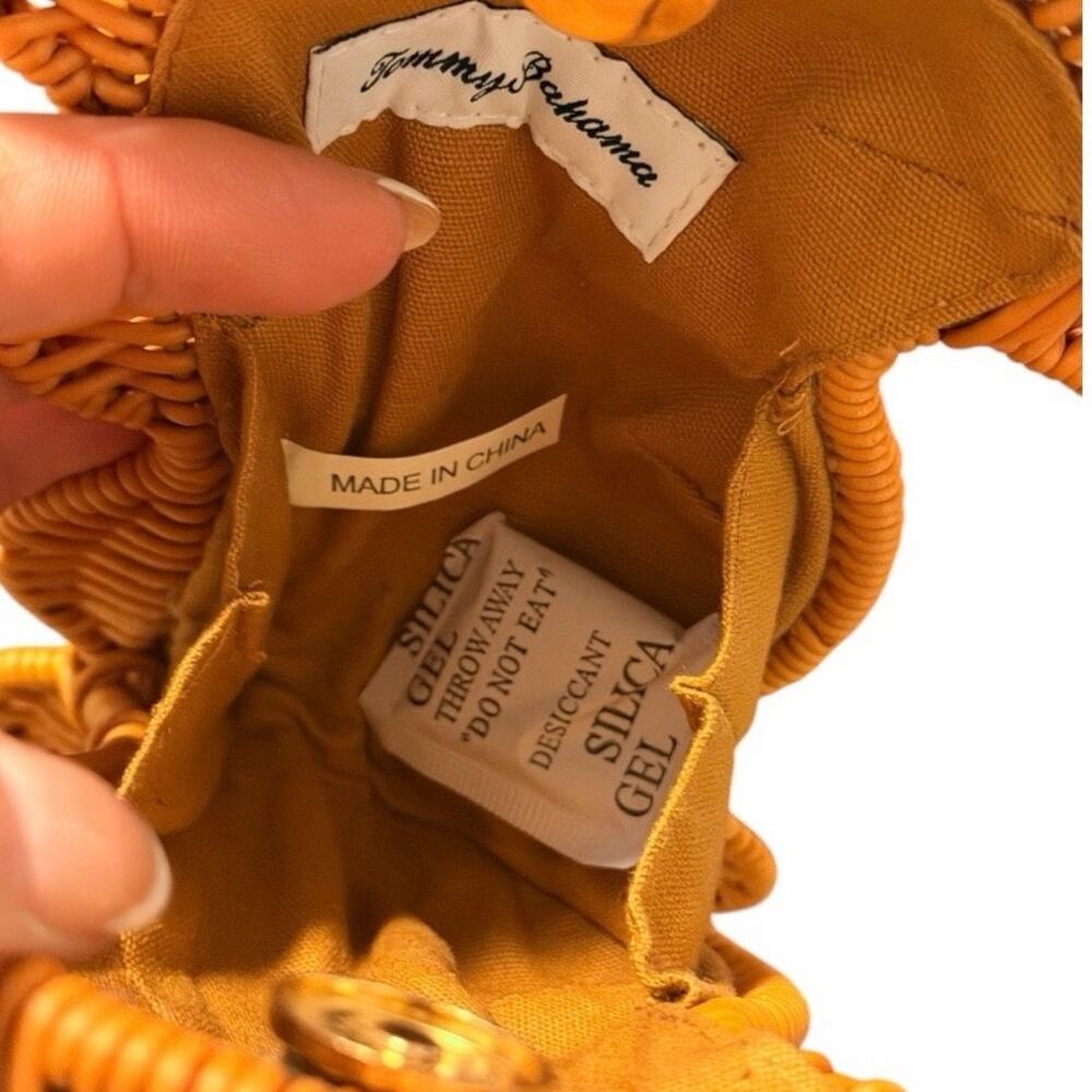 Tommy Bahama Seahorse Woven Wicker Crossbody Bag NWT - Picture 5 of 8